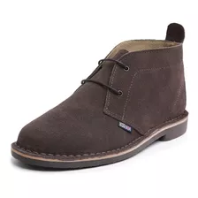 Bota Assandalhada London Style Couro Camurça Crepada 