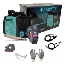 Soldadora 120a Mma Energy+careta/electrodo/flux/escuadra