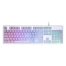 Teclado Gamer Hp K500f Usb Led Prata