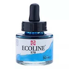 Ecoline Liquid Watercolour Bottle 30 Ml Sky Blue (cyan) 578 