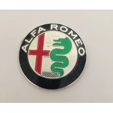 Emblema Alfa Romeo Prata Capo E Porta Malas 74mm Alumínio