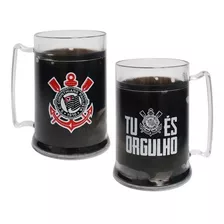 Caneca Corinthians Gel Congelante 300 Ml Para Presente