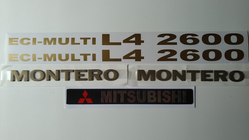 Foto de Mitsubishi Montero 2600 Emblemas Y Calcomanas Laterales