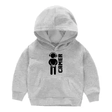 Moletom Infantil Blusa De Frio Gamer Bit Menino Quente Macio