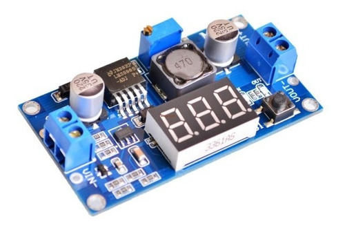 Regulador De Tensão Ajustável Lm2596 Dc-dc Display Step Down