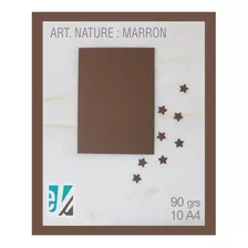 Art Nature : Pack X 10 Hojas A4 De 90 Gr : Color Marron 