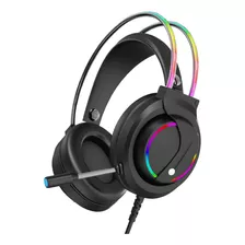 Headset Gamer Satellite Gh-532 Com Led E Microfone - Preto