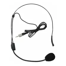 Microfone Cabeça Headset Ksr Rosca Interna P2 Tipo Lyco Ht9 Cor Preto