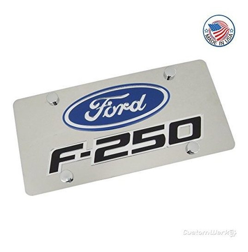 Foto de Placa De Licencia Con Logo Grabado Ford