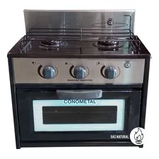 Anafe Cocina 2 Dos Hornallas Con Horno Para Gas Natural