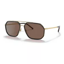 Óculos De Sol Dolce Gabbana 0dg2285 02/73 60- Ouro/havana