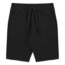 Bermuda Masculina Moletom Fico 00864 Preto