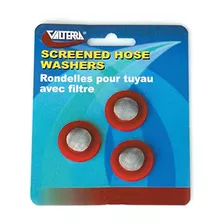 W1526vp Screened Hose Washers - Red, Pack Of 3