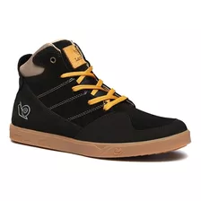 Tênis Skate Landfeet Egide Preto Inteiro Solado Latex