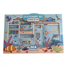 Set De Juego De Papelería De Animales Marinos Para Niños/as