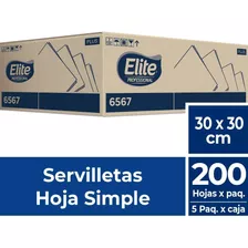 Servilletas Cristal Elite 30x30 Cm Paq X1000 