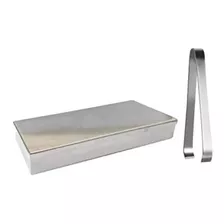 Estojo Inox (marmita) Para Estufa 17,5x5x3cm + Pinça Inox