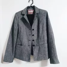 Saco Blazer Femme De Michelle Belau En Denim Talla 40 Small