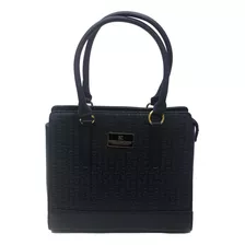 Elegante Bolso Tote Para Mujer Ted Lapidus Negro