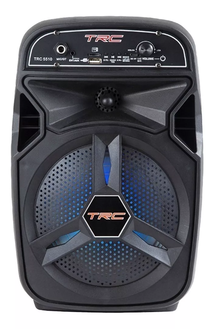 Alto-falante Trc Sound Trc 5510 Portátil Com Bluetooth Preto 