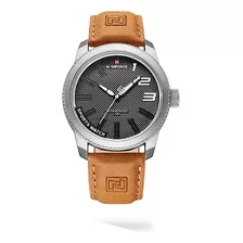 Naviforce-reloj Deportivo Hombre, Military Cuero Pu Nf9202