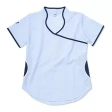 Chaqueta Oh! Wear Uniforme Médico - Jazmín Poly Celeste/azul