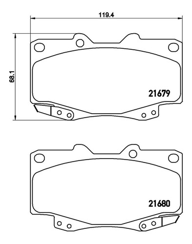 Balatas Delan/ Toyota Tacoma S-runner 2001-2002 Semimetlica Foto 2