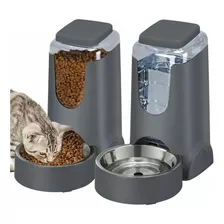 Pack Dispensador De Comida Y Agua Para Mascotas Perros/gatos