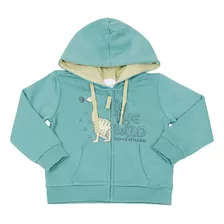 Polerón Bebe Zipper Verde Corona