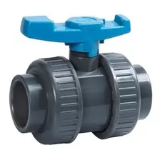 Llave De Paso Doble Unión Pvc Pavco Euro De 1 1/2 Pulgadas