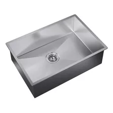 Cuba Grande Inox 60x40 Retangular P/ Cozinha P/ Frigideiras Cor Prateado