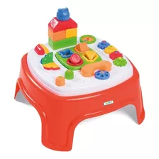 Mesa Infantil De Atividades Com Brinquedos Tateti Encantada Cor Colorido