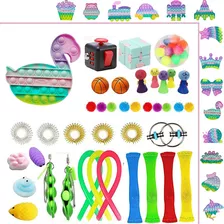 41 Unidades Do Kit Fidget Toys Bolas Magnéticas Coloridas Cu