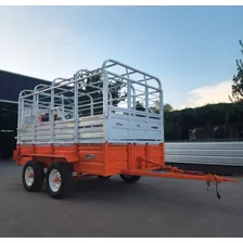 Acoplado Jaula 3.5 Mts Carro Vaquero Desmontable Caballos