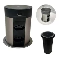 Torre De Tomada De Indução 4 Tomadas E Usb De Embutir Hafele