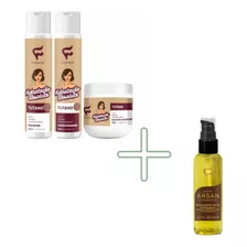 3 Itens Tutano Hidratação Fashion + Reparador De Argan