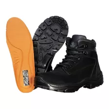 Bota Cano Curto Adventure Nobuck Preto Force Militar.