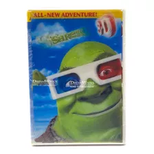 Dvd Shrek 3-d All New Adventure! / Four 3-d Glasses / Nuevo