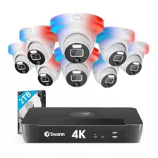 Swann Sistema De Camara De Seguridad Para El Hogar 4k Uhd, N