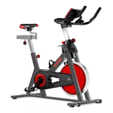 Bicicleta Fija Semikon Te-941f Para Spinning Color Gris Y Rojo