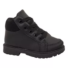 Bota Infantil Masculina Bota Cano Curto Menino Bota Coturno