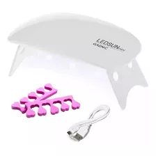 Cabina Para Uñas Gadnic Ledsun Mini Uv Led Compacta Color Blanco