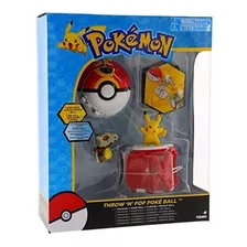 Juguete De Pokemon Throw 'n' Pop Pokeball Pikachu Y Poke