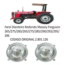 Par Farol Dianteiro Redondo Massey Ferguson 265/275/283