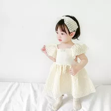 Vestido Bautizo Con Encaje De Niña Conjunto 8 Piezas Bebes