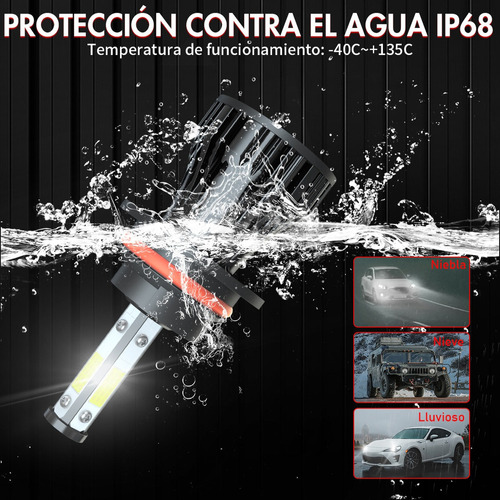 9007 Hb5 Kit De Focos Led De 4 Lados 11000lm Para Chevrolet Foto 3