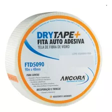 Fita Telada Drywal Autoadesiva Fibra De Vidro 48mmx90m