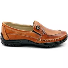 Sapatilha Mocassim Masculina Couro Legitimo