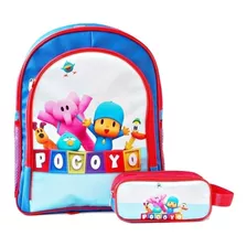 Mochila Pocoyo Costas + Estojo De Lapis