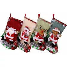 Botas De Navidad Para Colgar, 4 Pz, Para Decoración Navideña